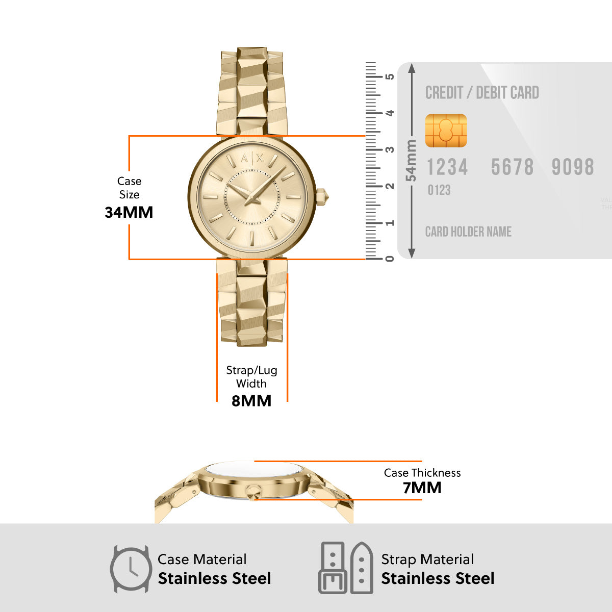 A|X アルマーニ エクスチェンジ ARMANI EXCHANGE 腕時計 レディース AUDORA ステンレススチール AX4407【2026 新作】
