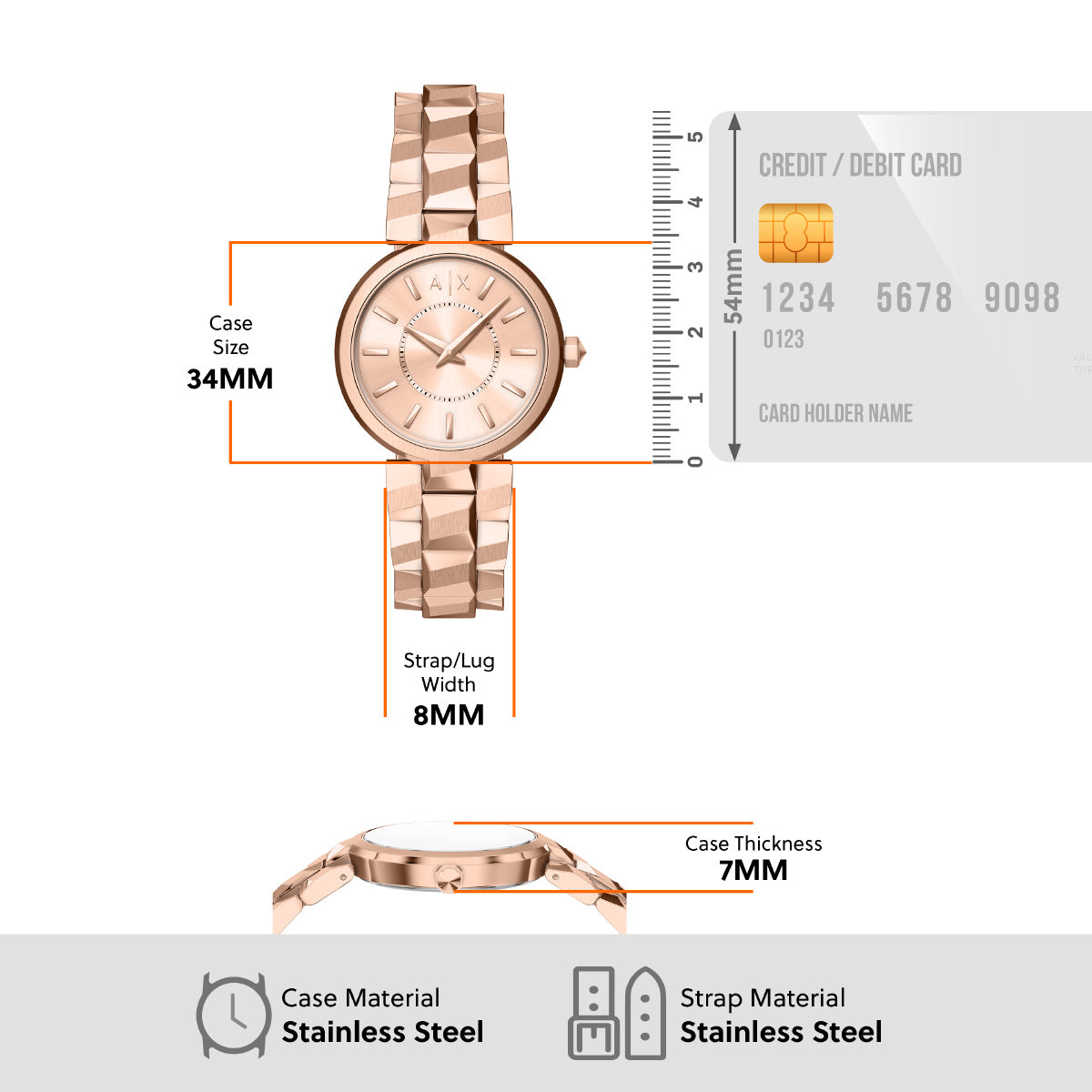 A|X アルマーニ エクスチェンジ ARMANI EXCHANGE 腕時計 レディース ステンレススチール AX4408【2026 新作】
