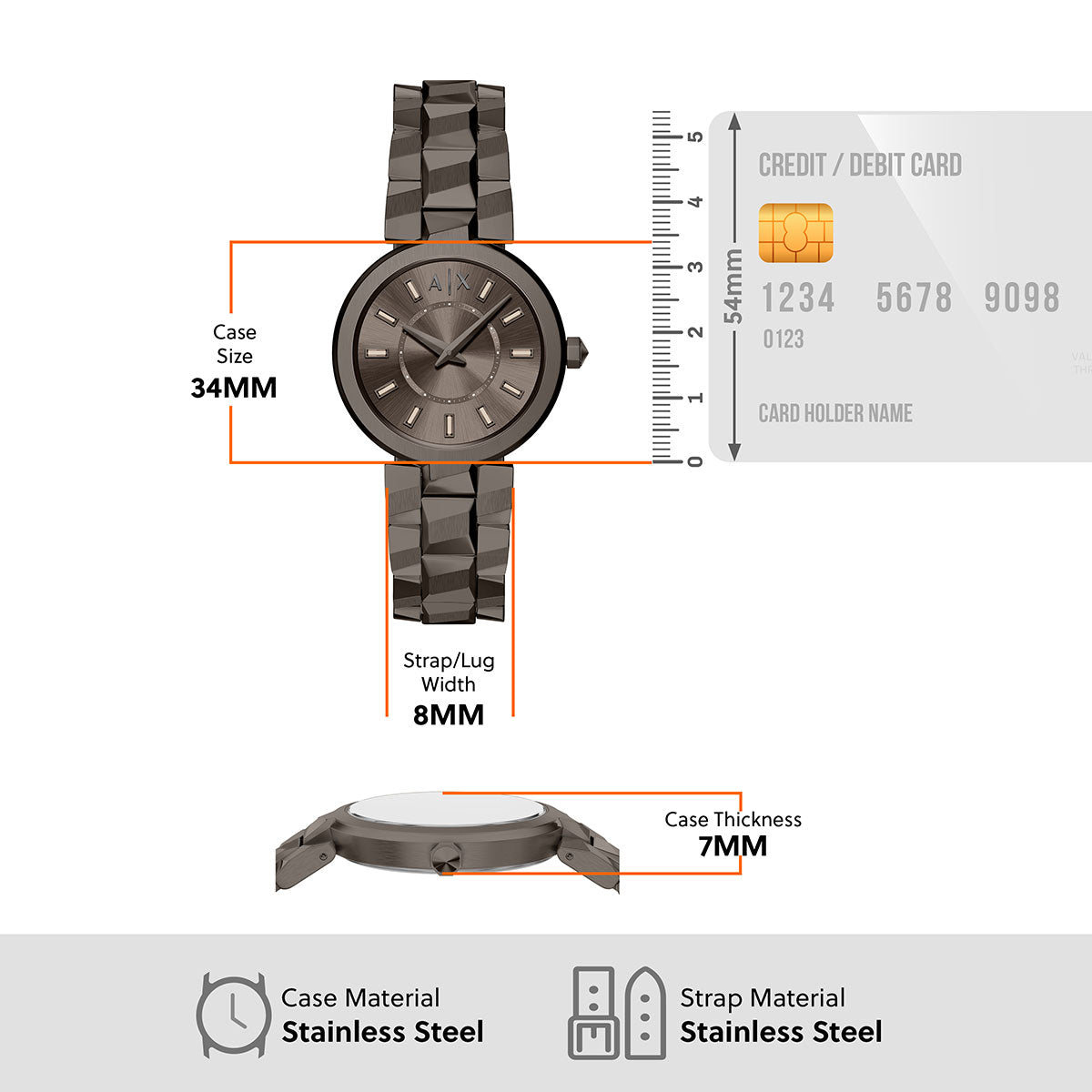 A|X アルマーニ エクスチェンジ ARMANI EXCHANGE 腕時計 レディース ステンレススチール AUDORA AX4410 【60回分割手数料無料！】【2026新作】