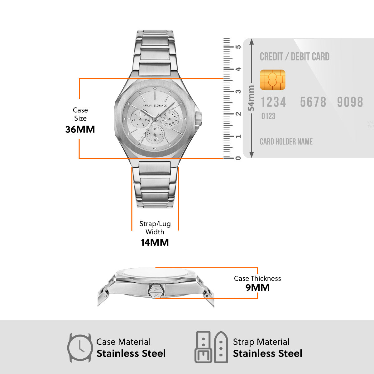 A|X アルマーニ エクスチェンジ ARMANI EXCHANGE 腕時計 レディース ステンレススチール AX4622