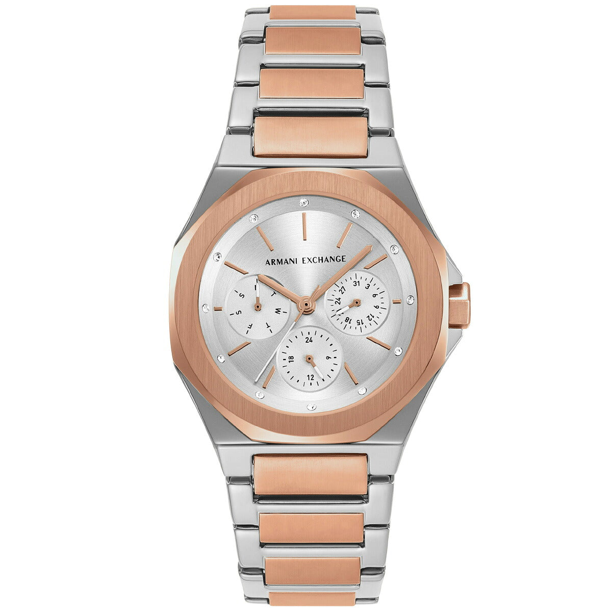 A|X アルマーニ エクスチェンジ ARMANI EXCHANGE 腕時計 レディース 多機能ウォッチ ツートン ステンレススチール AX4623【2025 新作】