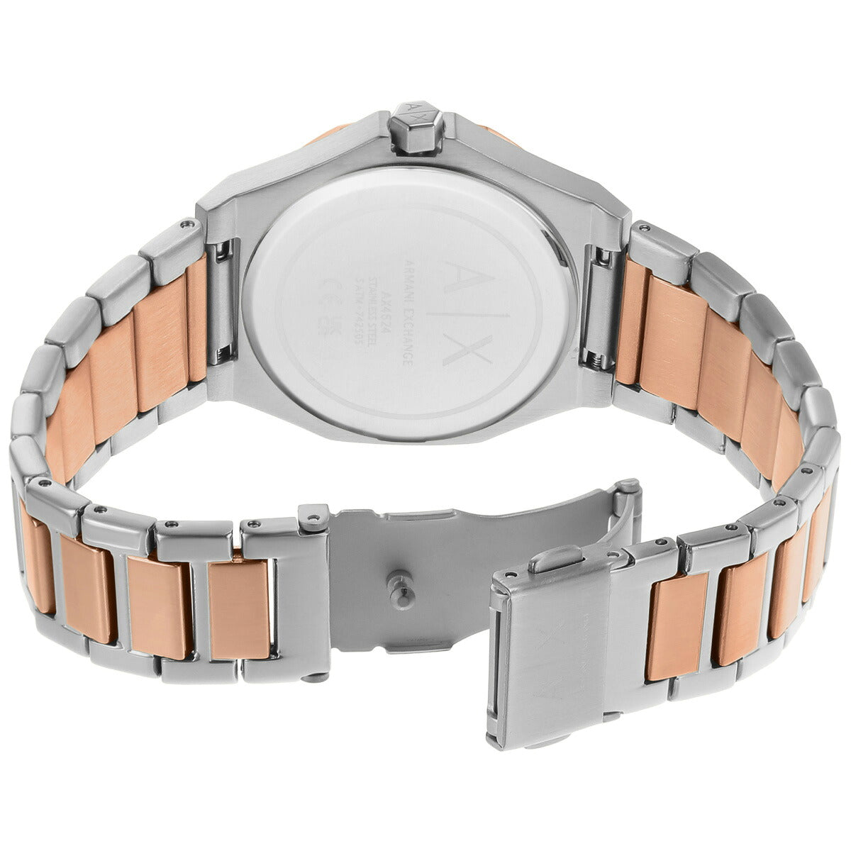 A|X アルマーニ エクスチェンジ ARMANI EXCHANGE 腕時計 レディース 多機能ウォッチ ツートン ステンレススチール AX4623【2025 新作】