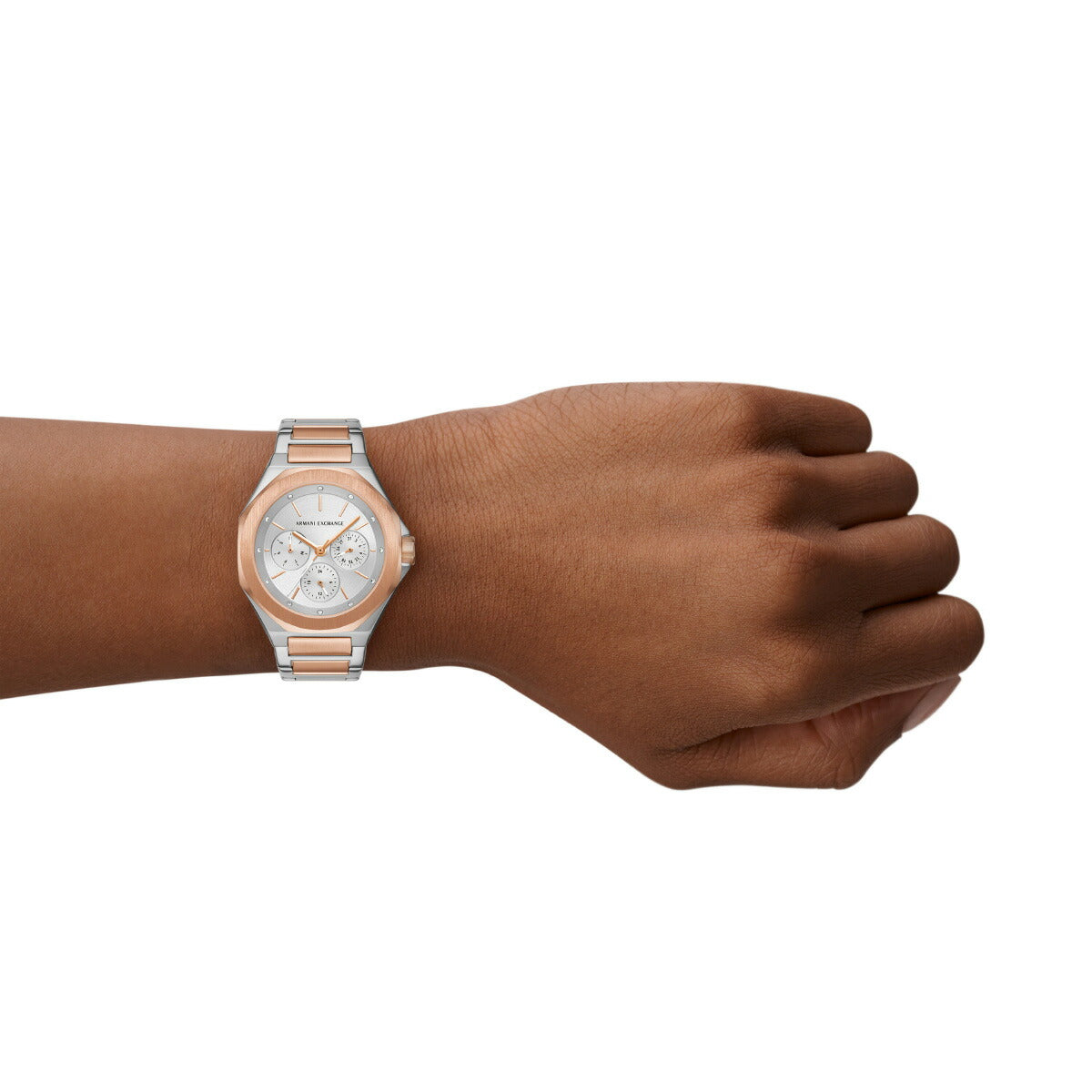 A|X アルマーニ エクスチェンジ ARMANI EXCHANGE 腕時計 レディース 多機能ウォッチ ツートン ステンレススチール AX4623【2025 新作】