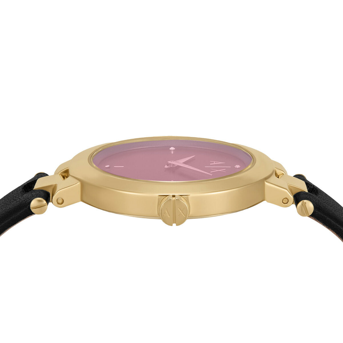 A|X アルマーニ エクスチェンジ ARMANI EXCHANGE 腕時計 レディース 2針ウォッチ ブラック レザー AX5178【2025 新作】