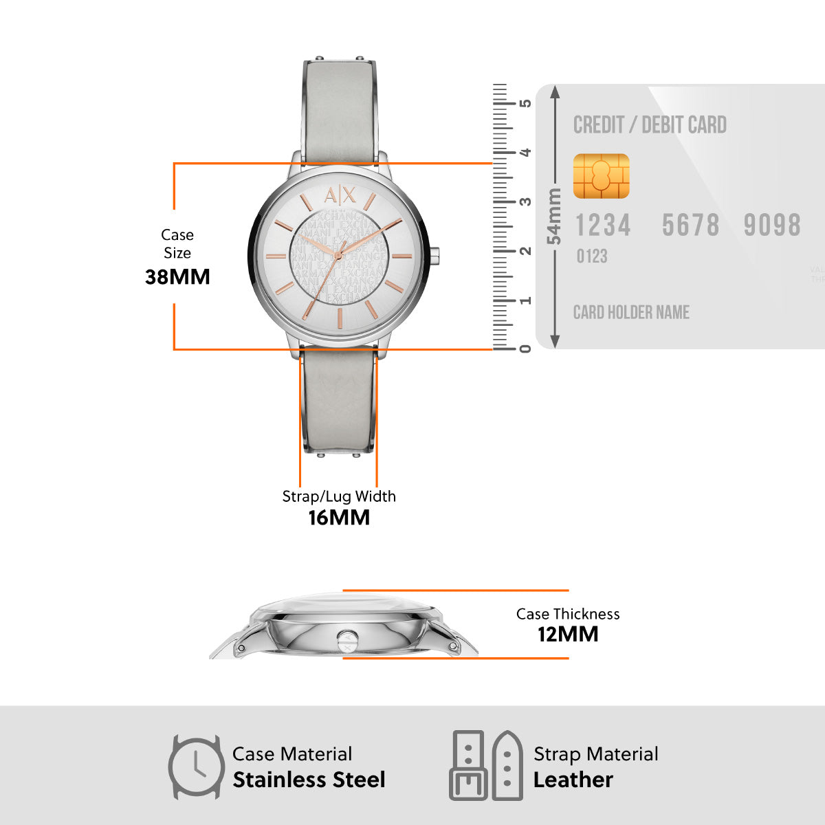 A|X アルマーニ エクスチェンジ ARMANI EXCHANGE 腕時計 レディース レザーウォッチ AX5311