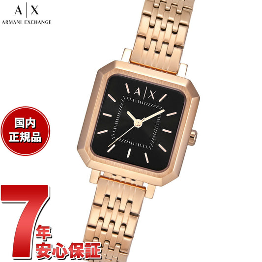 A|X アルマーニ エクスチェンジ ARMANI EXCHANGE 腕時計 レディース 三針 ローズゴールドトーン ステンレススチールウォッチ AX5729【2025 新作】