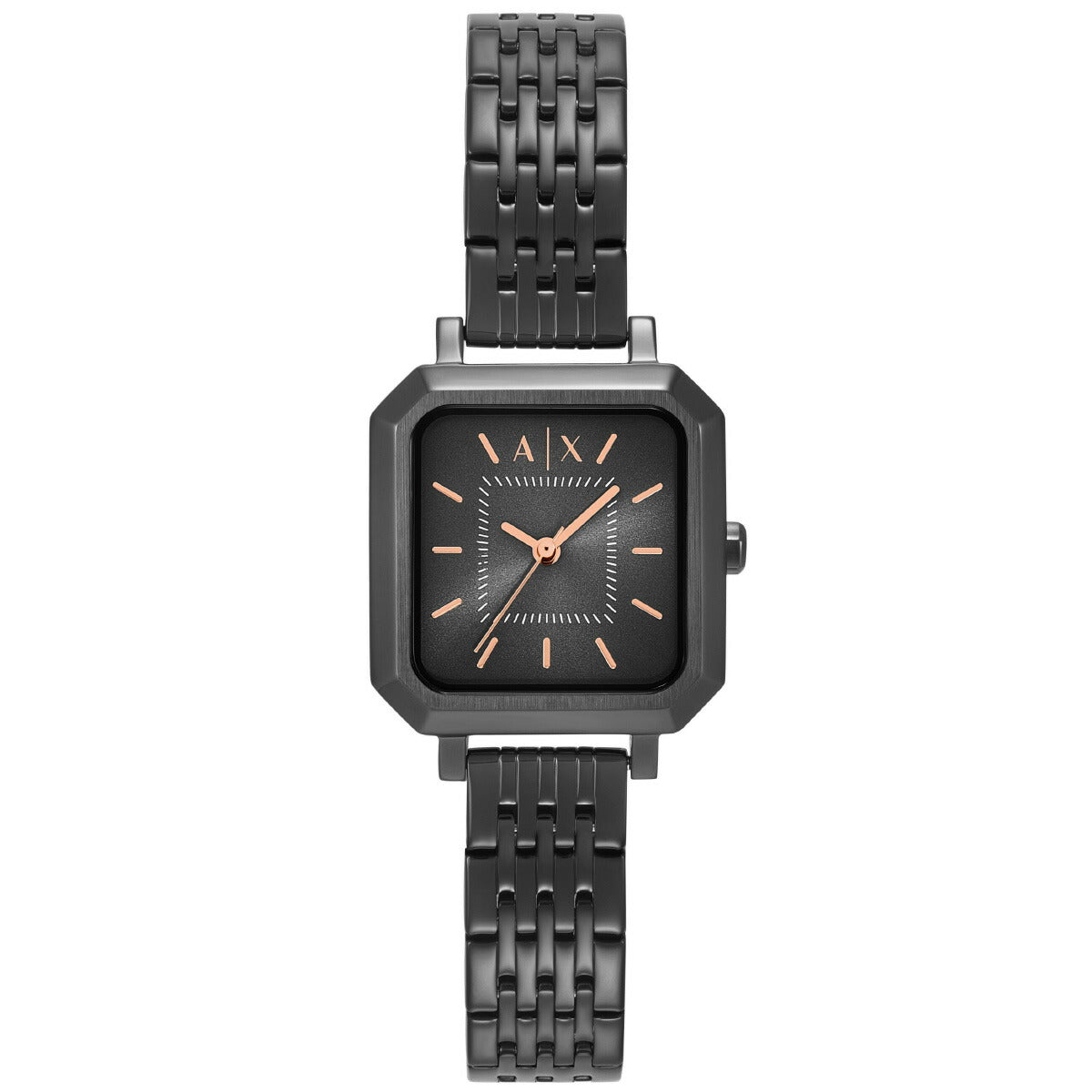 A|X アルマーニ エクスチェンジ ARMANI EXCHANGE 腕時計 レディース 2針ウォッチ ガンメタル ステンレススチール AX5732【2025 新作】