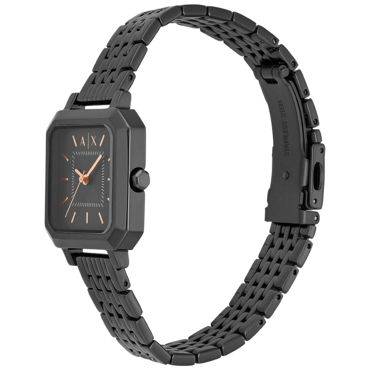 A|X アルマーニ エクスチェンジ ARMANI EXCHANGE 腕時計 レディース 2針ウォッチ ガンメタル ステンレススチール AX5732【2025 新作】