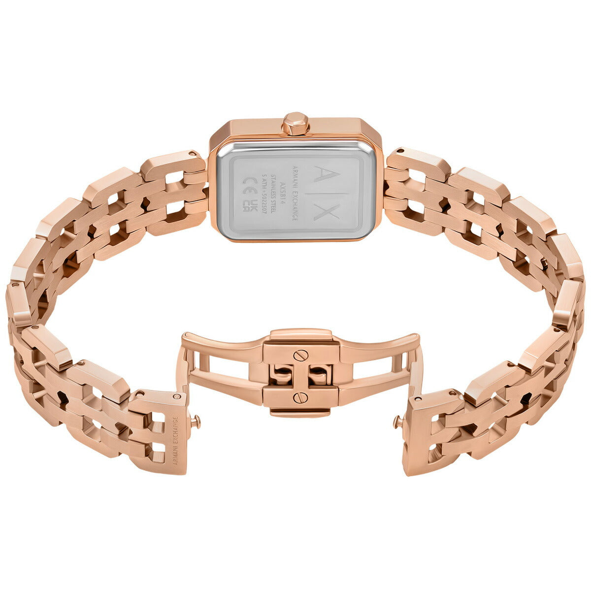 A|X アルマーニ エクスチェンジ ARMANI EXCHANGE 腕時計 レディース 2針ウォッチ ローズゴールドトーン ステンレススチール AX5814【2025 新作】