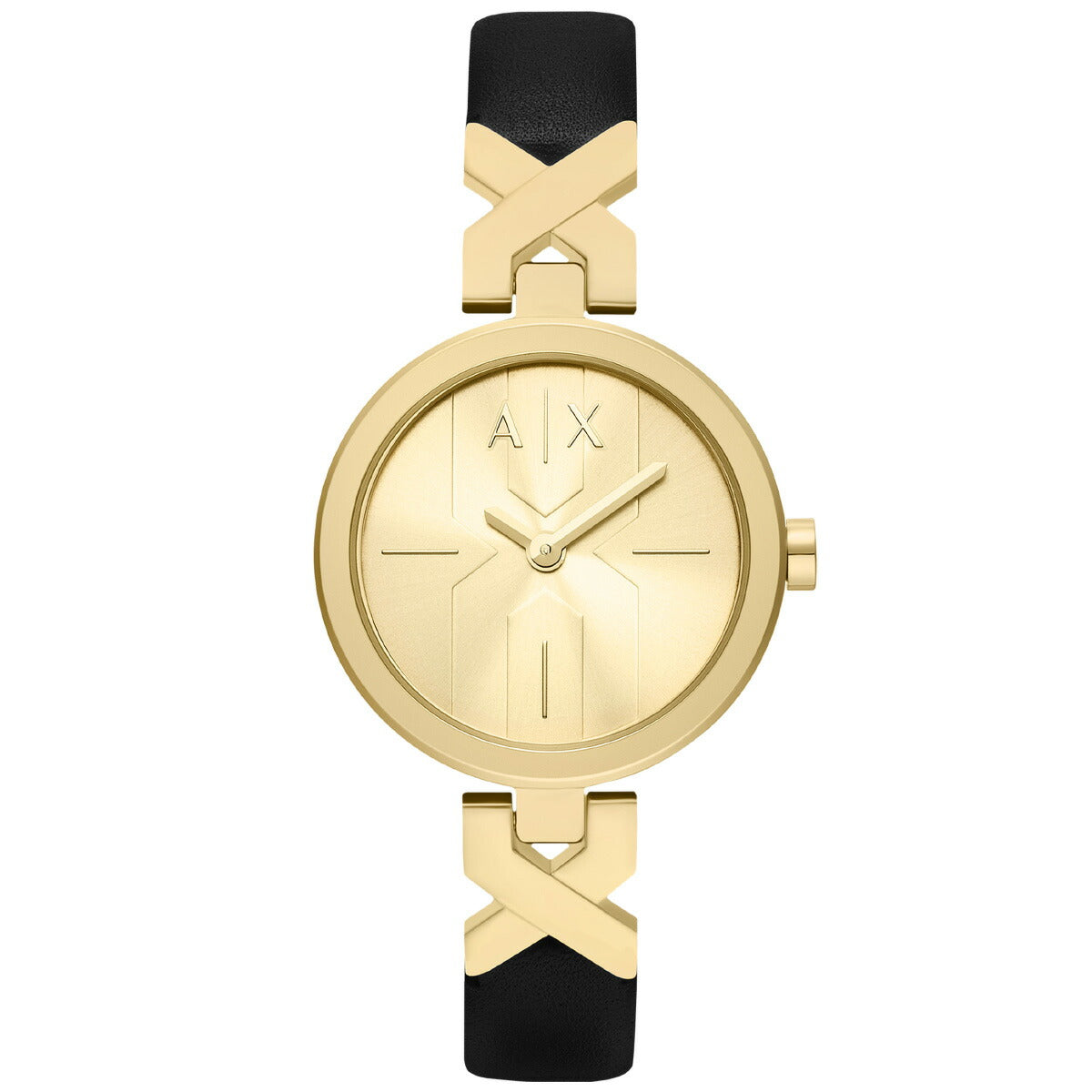 A|X アルマーニ エクスチェンジ ARMANI EXCHANGE 腕時計 レディース 2針ウォッチ ゴールドトーン レザー AX5833【2025 新作】