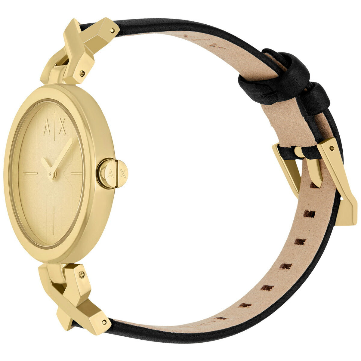 A|X アルマーニ エクスチェンジ ARMANI EXCHANGE 腕時計 レディース 2針ウォッチ ゴールドトーン レザー AX5833【2025 新作】