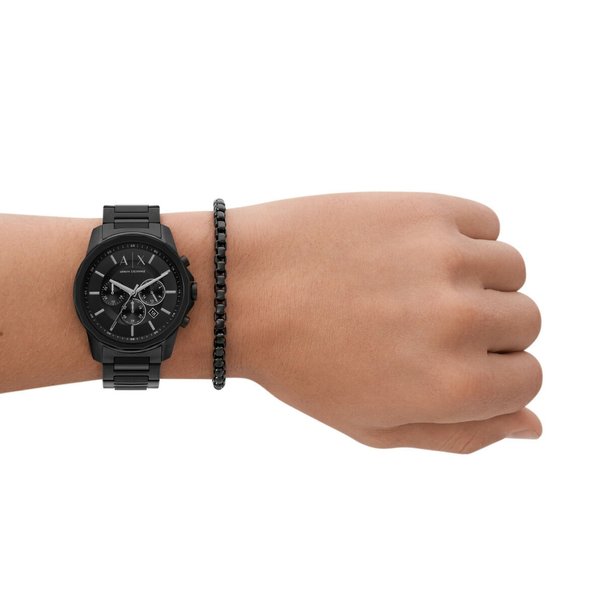 A|X アルマーニ エクスチェンジ ARMANI EXCHANGE 腕時計 メンズ クロノグラフ ステンレススチールウォッチ AX7153SET