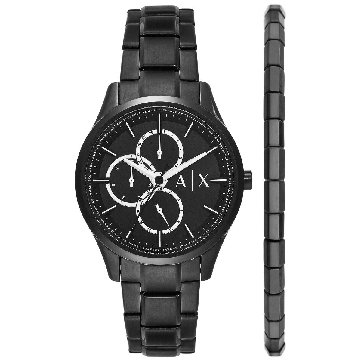 A|X アルマーニ エクスチェンジ ARMANI EXCHANGE 腕時計 メンズ ステンレススチールウォッチ AX7154SET