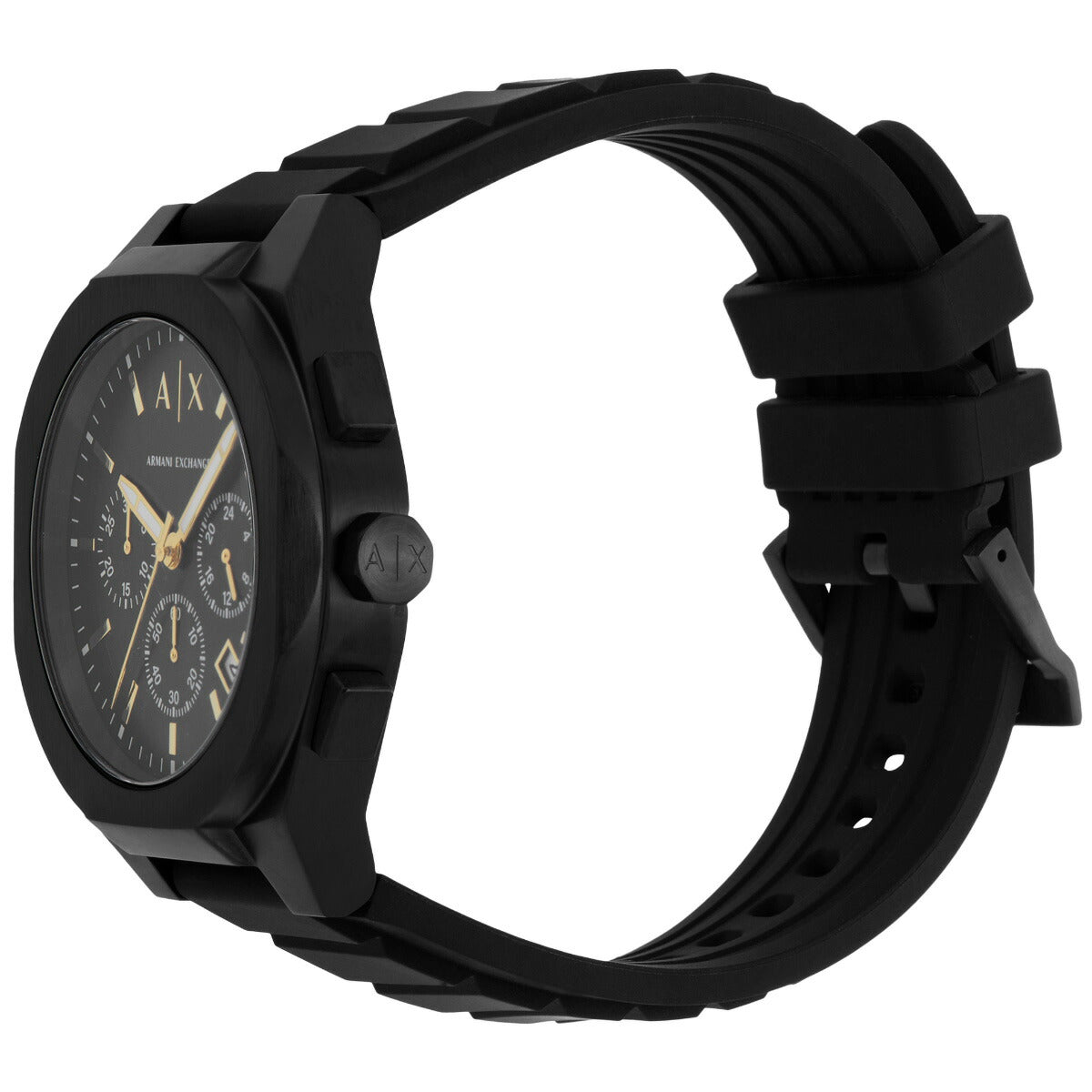 A|X アルマーニ エクスチェンジ ARMANI EXCHANGE 腕時計 メンズ クロノグラフ ブラック ステンレススチールウォッチ AX ...