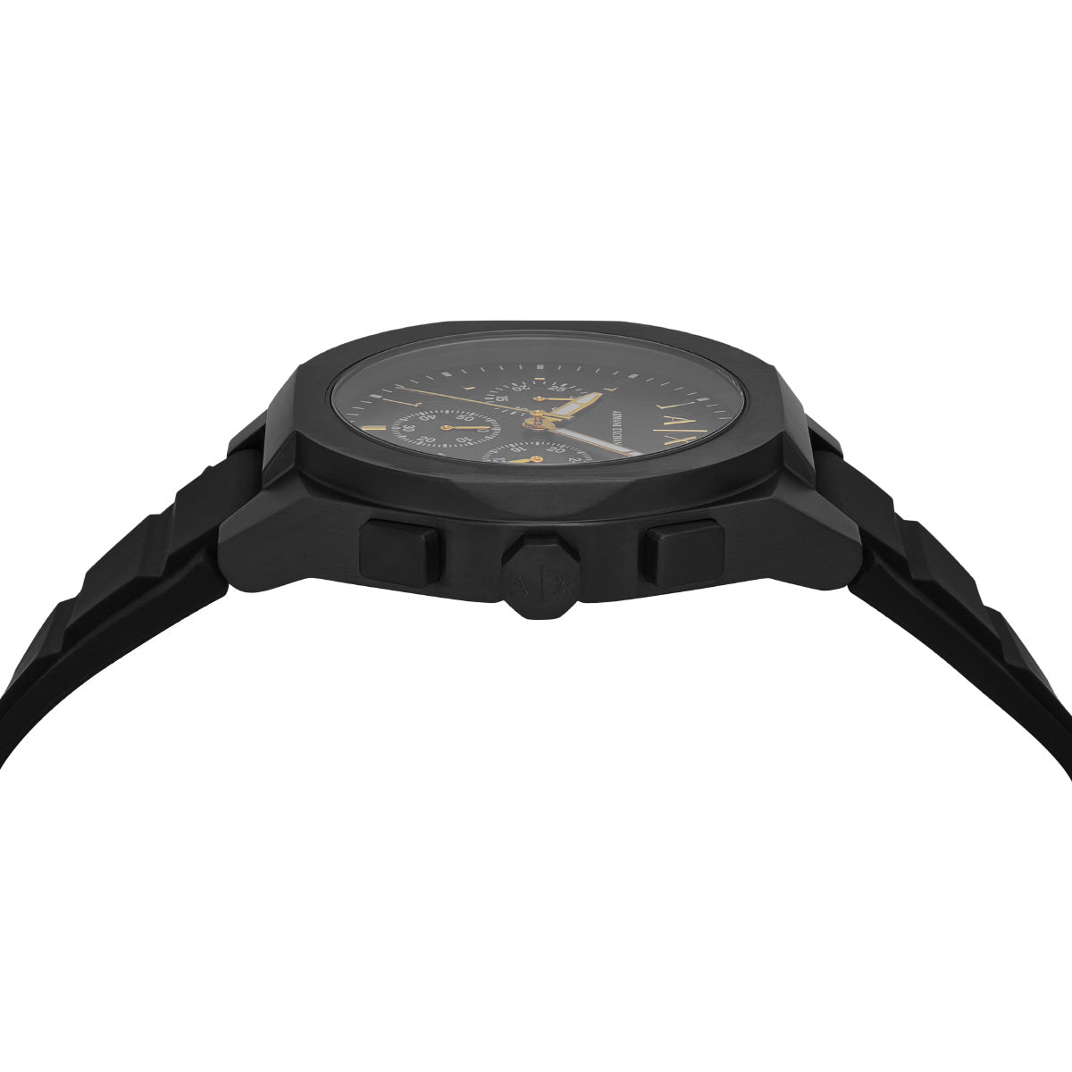 A|X アルマーニ エクスチェンジ ARMANI EXCHANGE 腕時計 メンズ クロノグラフ ブラック ステンレススチールウォッチ AX ...
