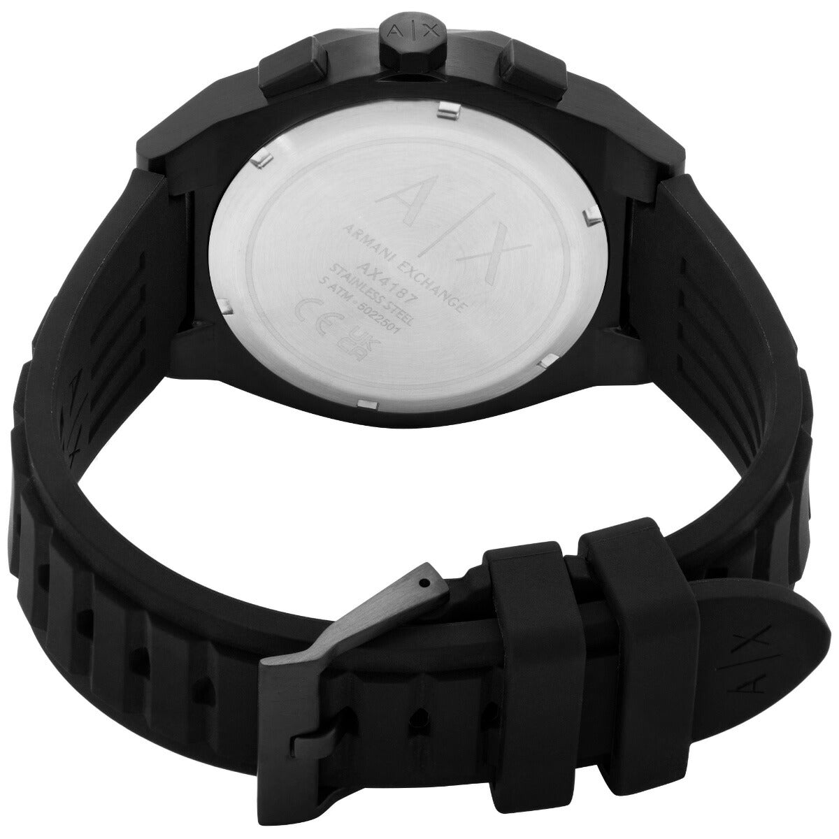 A|X アルマーニ エクスチェンジ ARMANI EXCHANGE 腕時計 メンズ クロノグラフ ブラック ステンレススチールウォッチ AX ...