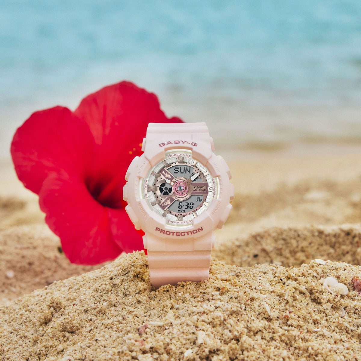 BABY-G カシオ ベビーG レディース 腕時計 BA-110AQ-4AJR Love The Sea And The Earth アクアプラネット コラボレーションモデル フタイロサンゴハゼ モチーフ【2024 新作】