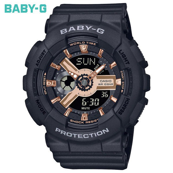 BABY-G カシオ ベビーG レディース 腕時計 BA-110XRG-1AJF ブラック