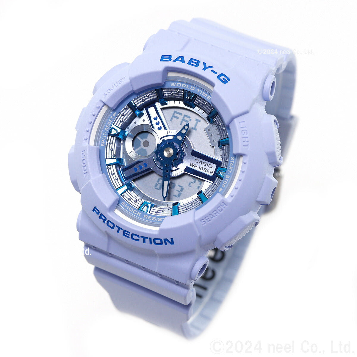 BABY-G カシオ ベビーG CASIO レディース 腕時計 BA-110YK-2AJF Y2K ブルー ハートモチーフ【2024 新作】