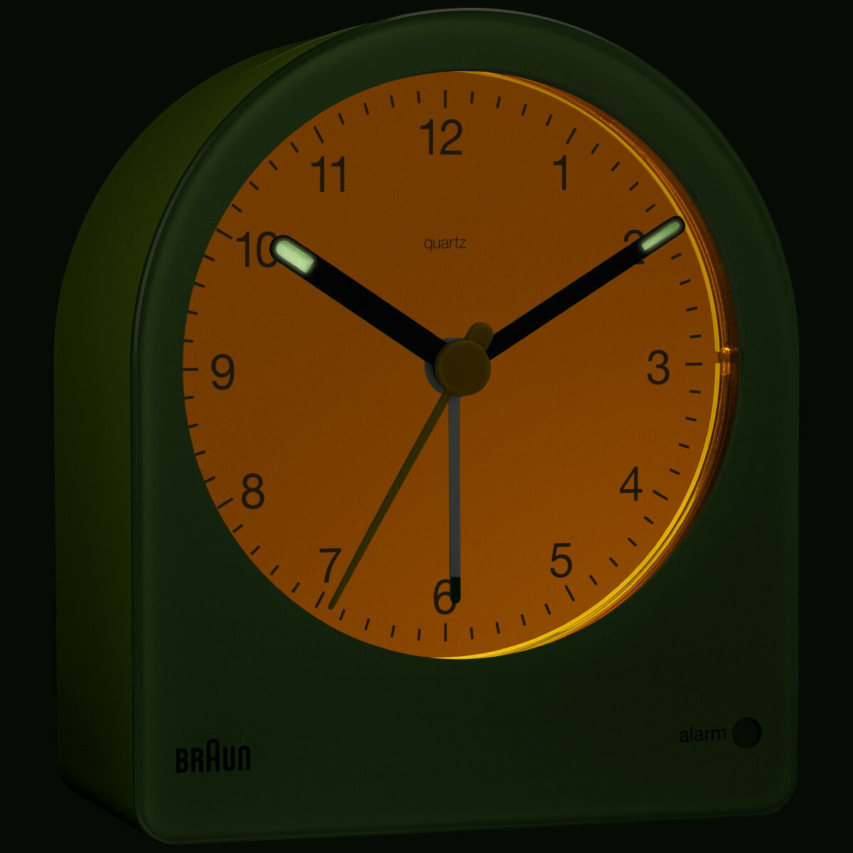 BRAUN ブラウン アラームクロック BC22GN アナログ 目覚まし時計 置き時計 Alarm Clock 82mm グリーン