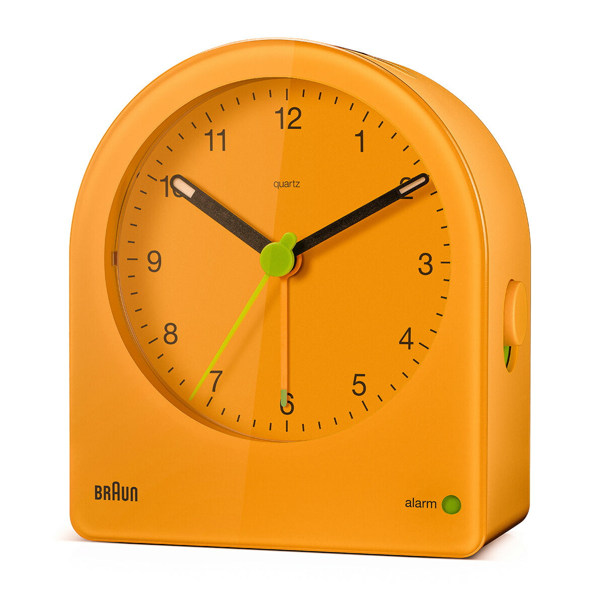 BRAUN ブラウン アラームクロック BC22Y アナログ 目覚まし時計 置き時計 Alarm Clock 82mm イエロー