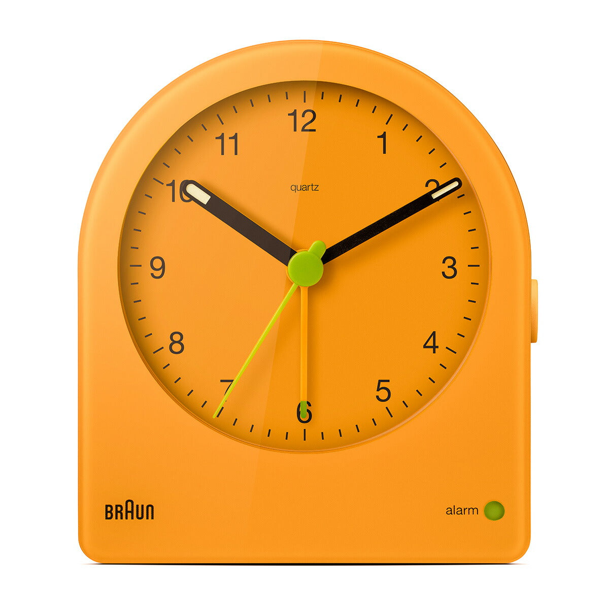BRAUN ブラウン アラームクロック BC22Y アナログ 目覚まし時計 置き時計 Alarm Clock 82mm イエロー