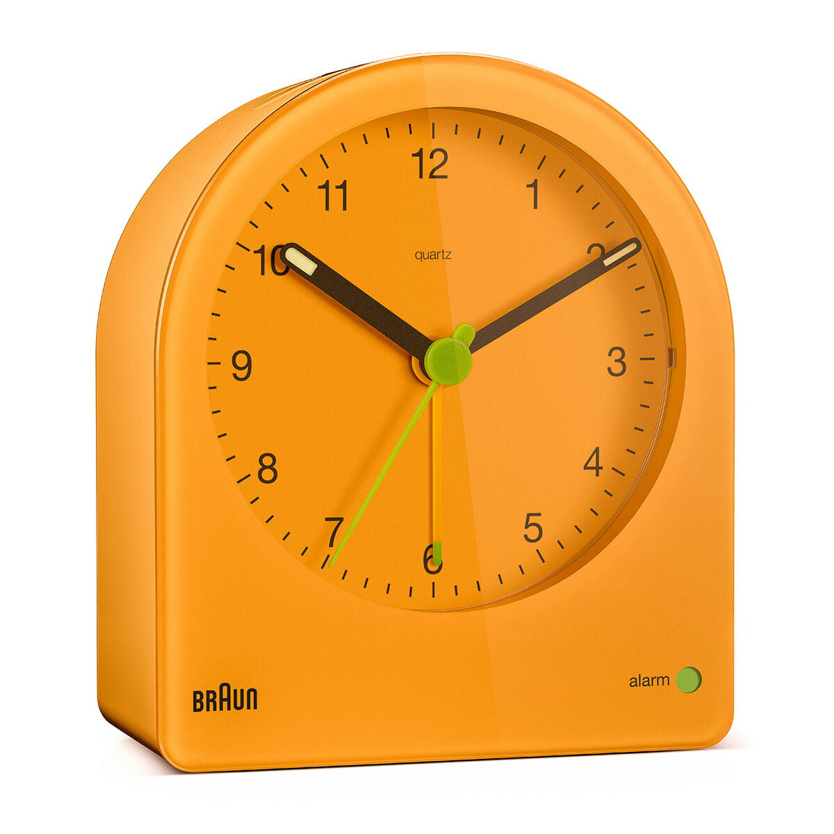 BRAUN ブラウン アラームクロック BC22Y アナログ 目覚まし時計 置き時計 Alarm Clock 82mm イエロー