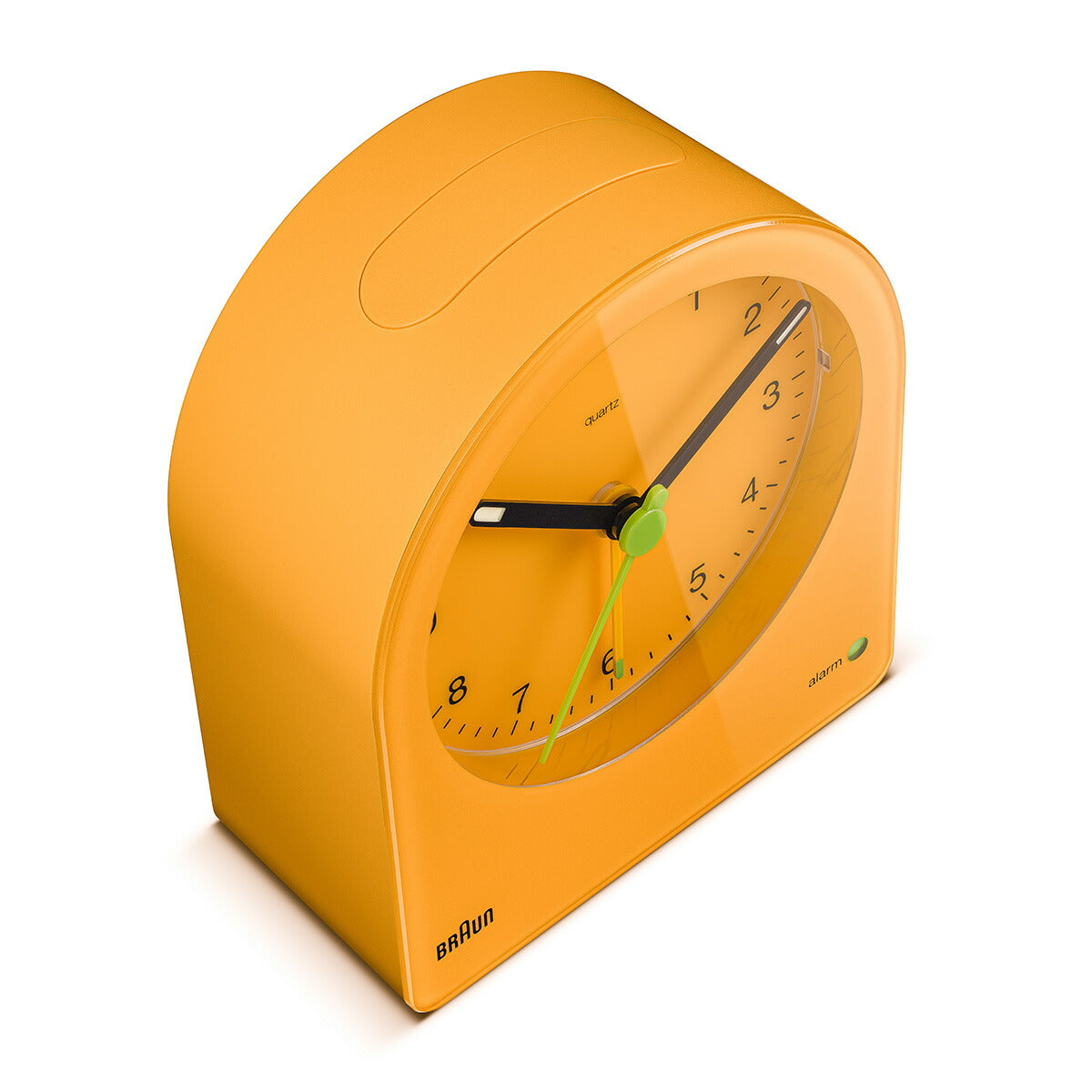 BRAUN ブラウン アラームクロック BC22Y アナログ 目覚まし時計 置き時計 Alarm Clock 82mm イエロー