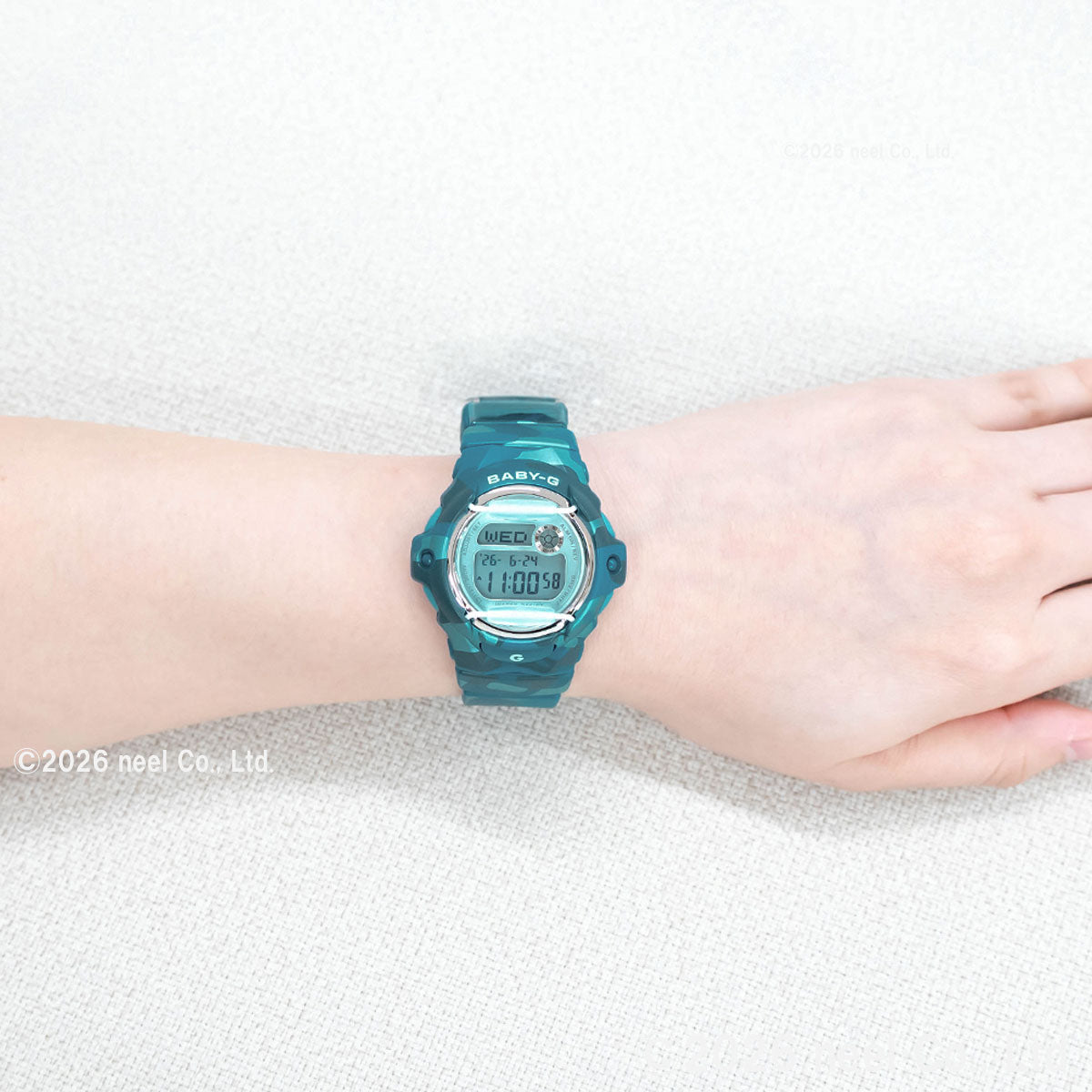BABY-G カシオ ベビーG レディース 限定モデル 腕時計 CASIO BG-169CM-2JF カモフラージュ柄 ブルーグリーン【2026 新作】