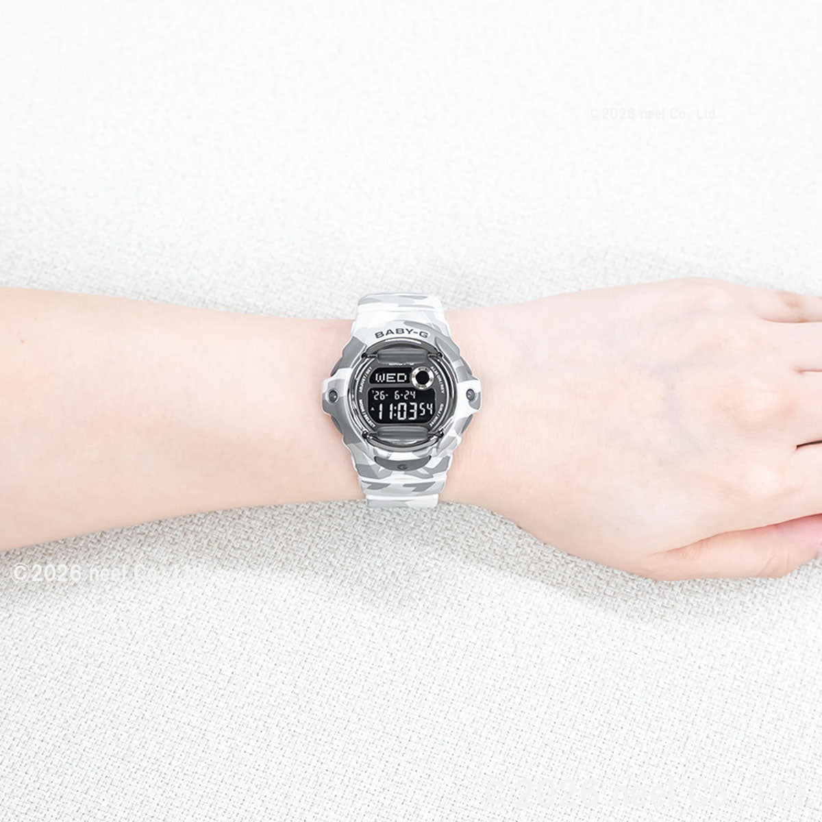 BABY-G カシオ ベビーG レディース 限定モデル 腕時計 CASIO BG-169CMB-8JF カモフラージュ柄 グレー【2026 新作】