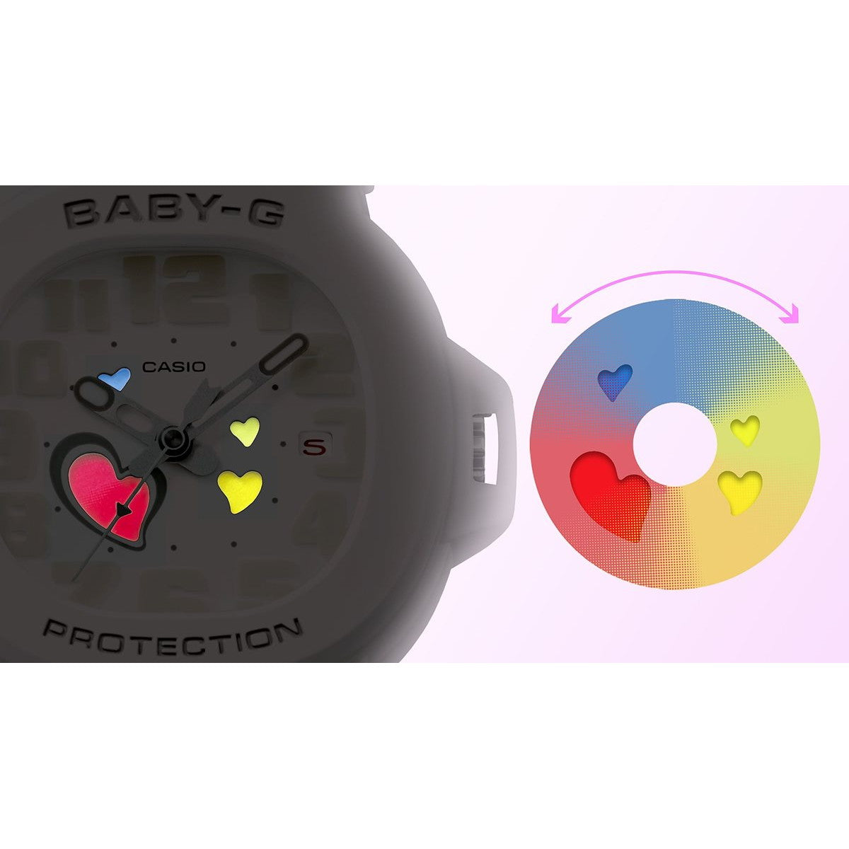 BABY-G カシオ ベビーG レディース 腕時計 BGA-10-3AJF PLAYFUL HEARTS SERIES イエロー【2025 新作】