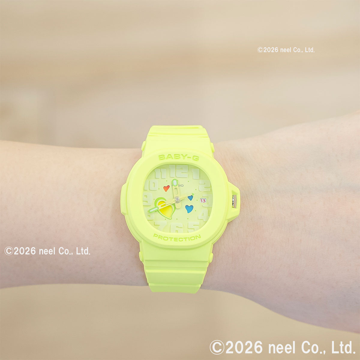 BABY-G カシオ ベビーG レディース 腕時計 BGA-10-3AJF PLAYFUL HEARTS SERIES イエロー