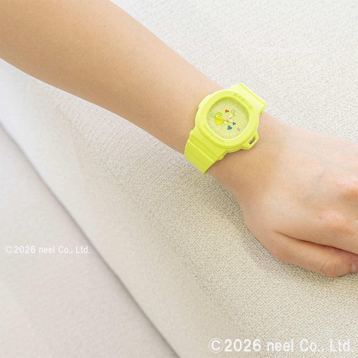 BABY-G カシオ ベビーG レディース 腕時計 BGA-10-3AJF PLAYFUL HEARTS SERIES イエロー