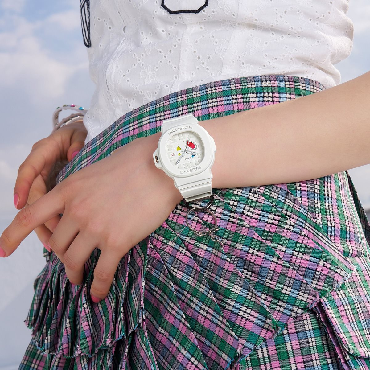 BABY-G カシオ ベビーG レディース 腕時計 BGA-10-7AJF PLAYFUL HEARTS SERIES ホワイト