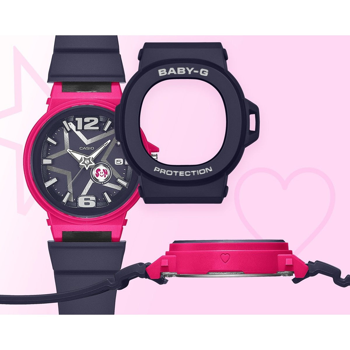 BABY-G カシオ ベビーG レディース 腕時計 BGA-10D-2A1JF 星型モチーフ Y3Kスタイル