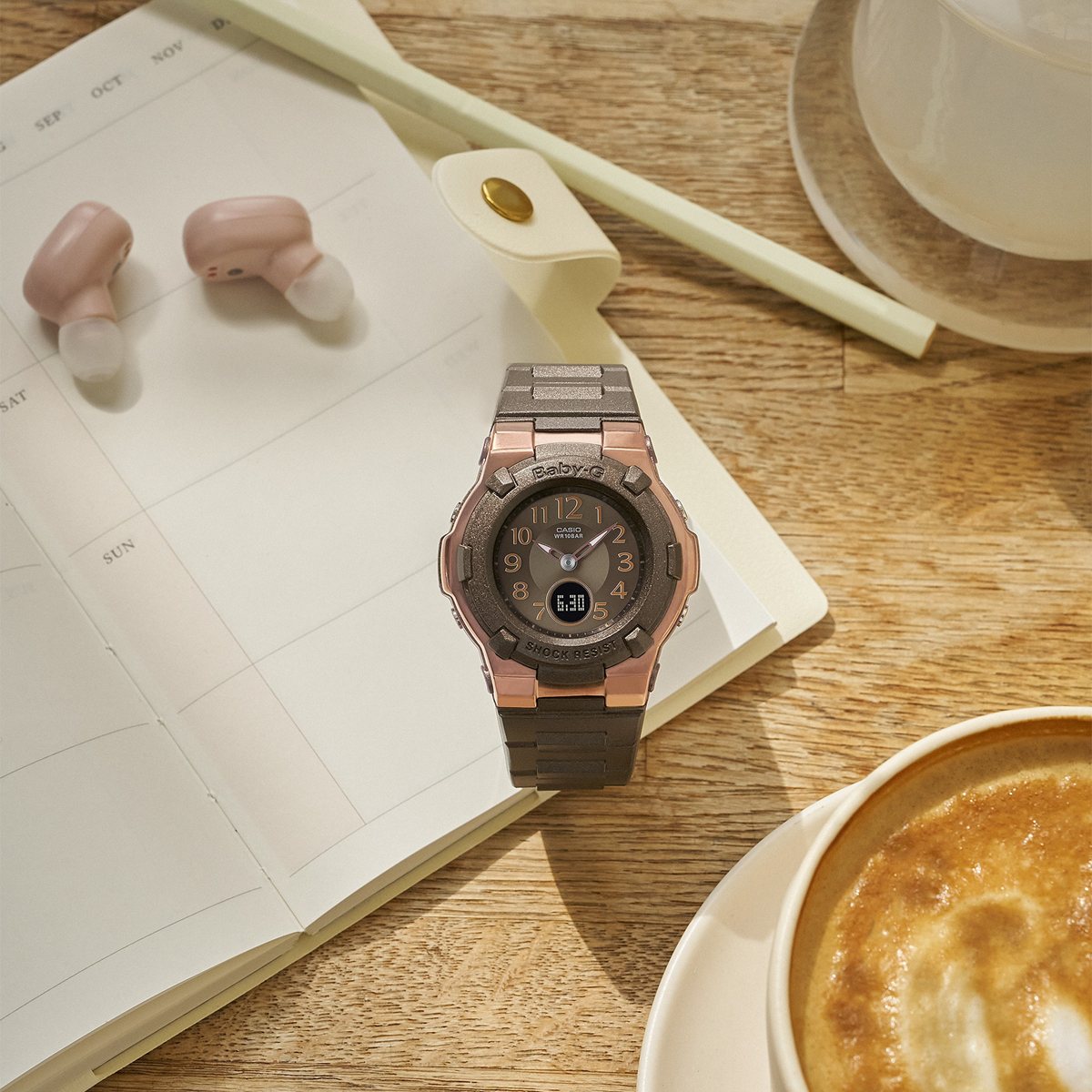BABY-G カシオ ベビーG レディース 電波 ソーラー 腕時計 タフソーラー BGA-1100DC-5AJF ブラウン【2025 新作】