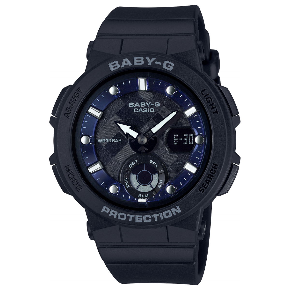 カシオ ベビーG CASIO BABY-G ブラック 腕時計 レディース Beach Traveler Series BGA-250-1AJF