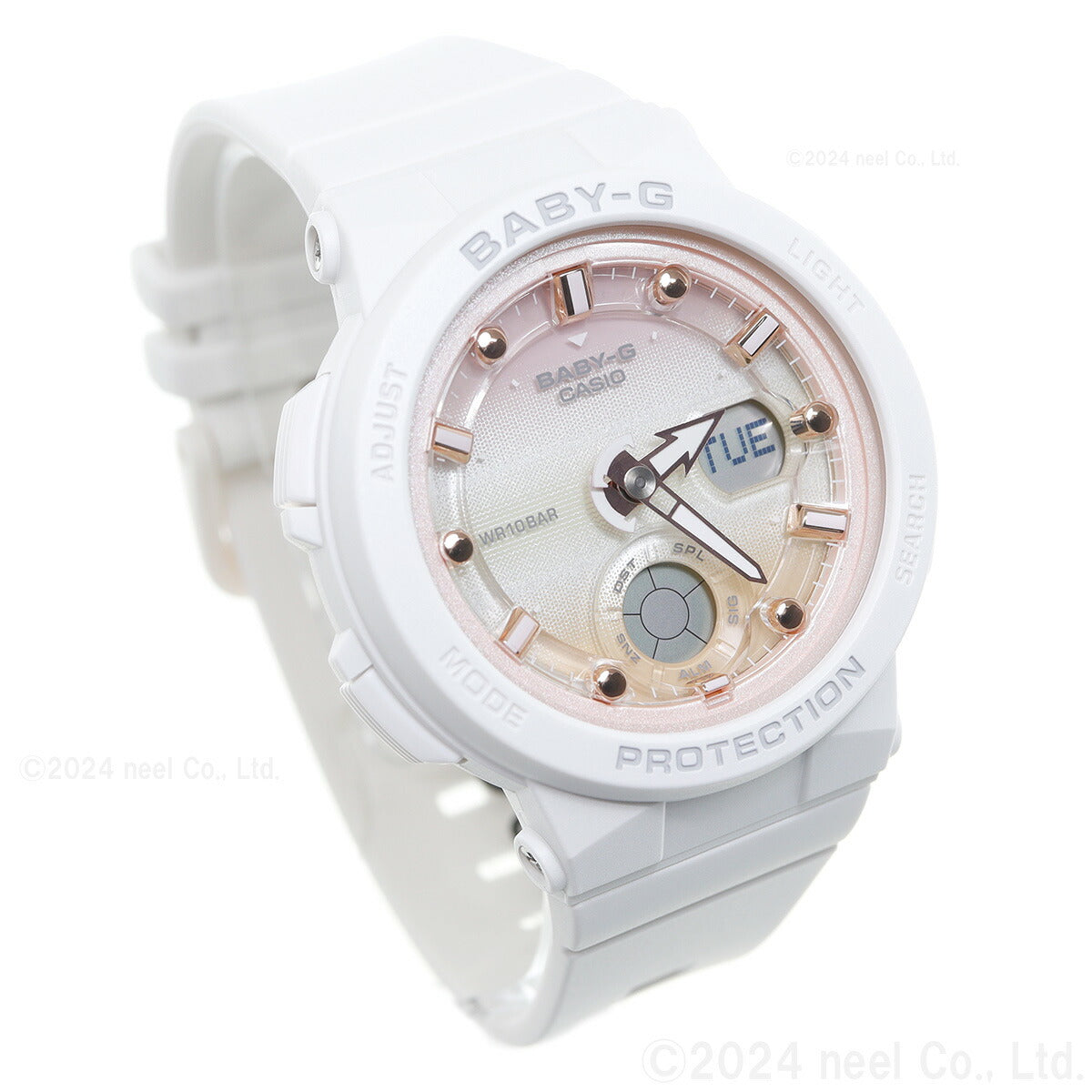 カシオ ベビーG CASIO BABY-G 白 腕時計 レディース Beach Traveler Series BGA-250-7A2JF