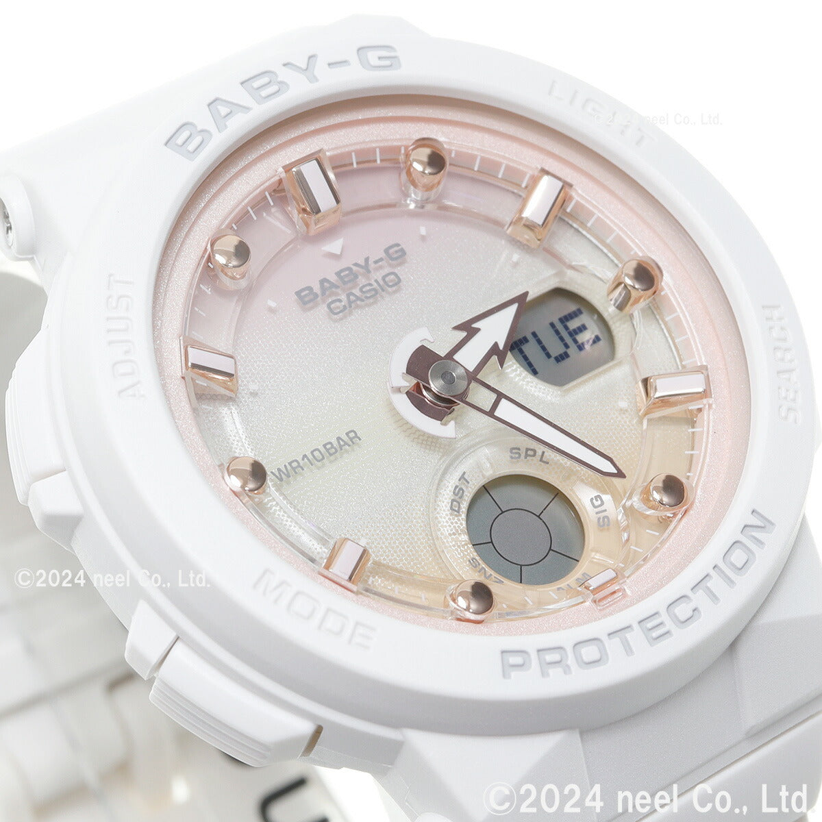 カシオ ベビーG CASIO BABY-G 白 腕時計 レディース Beach Traveler Series BGA-250-7A2JF