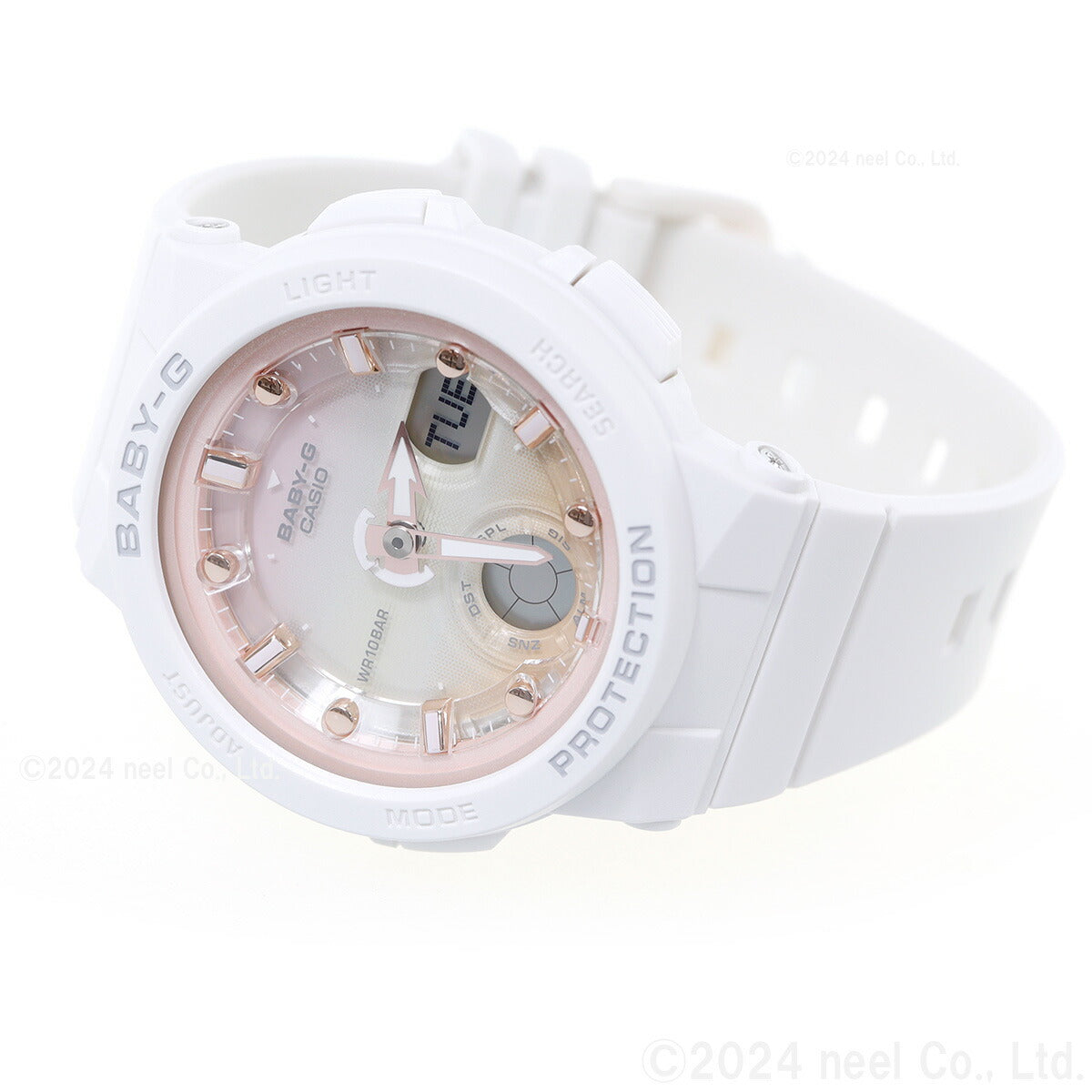 カシオ ベビーG CASIO BABY-G 白 腕時計 レディース Beach Traveler Series BGA-250-7A2JF