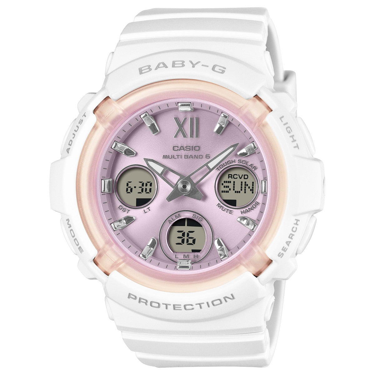 BABY-G カシオ ベビーG レディース 電波 ソーラー アナデジ 腕時計 タフソーラー BGA-2800SP-7A1JR Spring Package オリジナルポーチ付き【2026 新作】