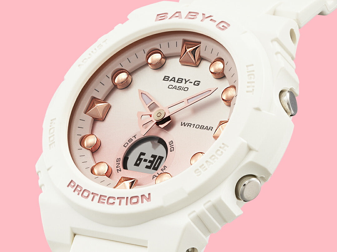 BABY-G カシオ ベビーG レディース 腕時計 BGA-320-7A1JF 砂浜 イメージ サンドホワイト