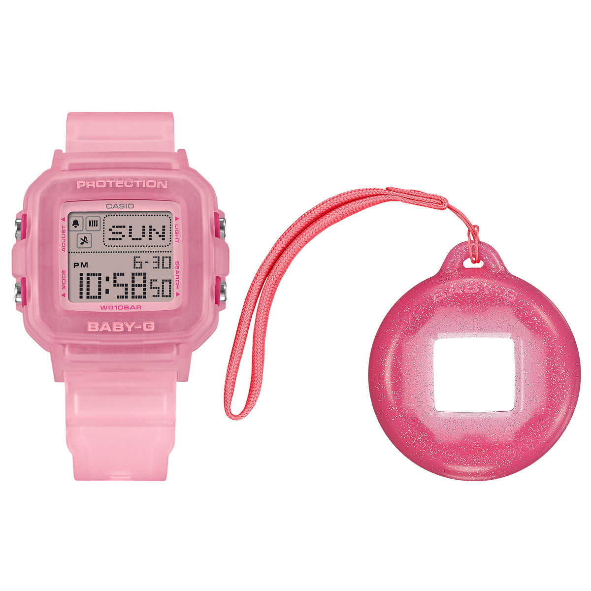 BABY-G＋PLUS カシオ ベビーG レディース デジタル 腕時計 BGD-10KG-4JR ベイビージープラス ストラップ付専用ホルダー付属【2026 新作】