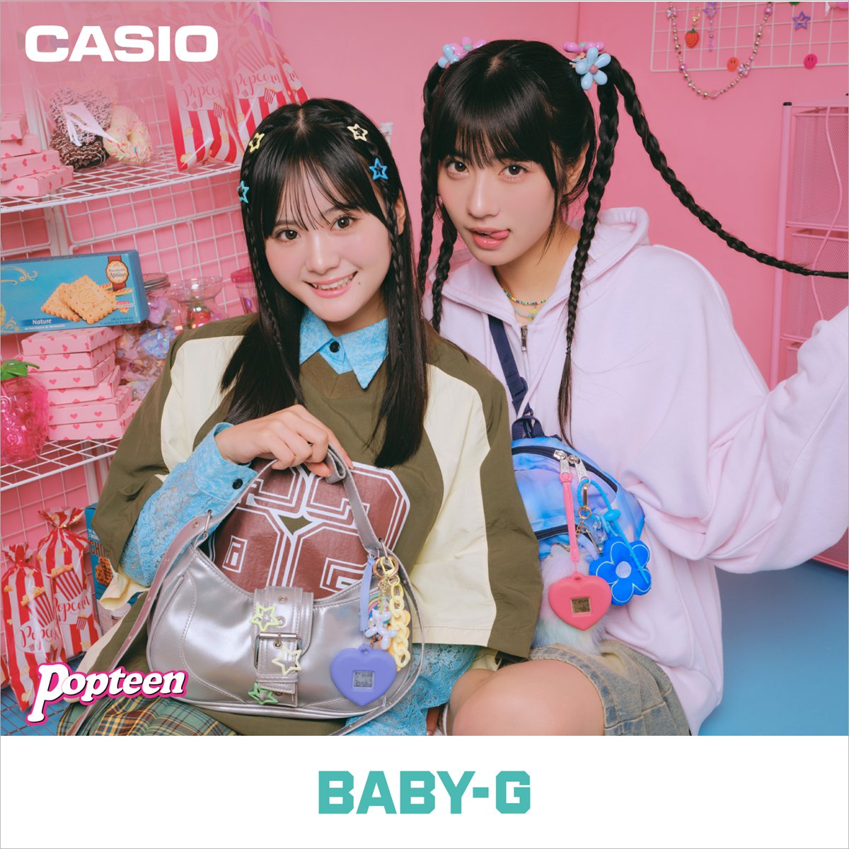 BABY-G＋PLUS カシオ ベビーG レディース デジタル 腕時計 BGD-10KH-9JR ベイビージープラス ハート型時計ホルダー付属【2025 新作】