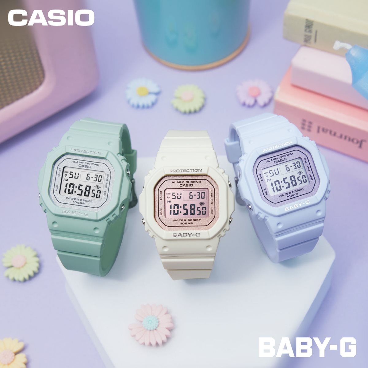 BABY-G カシオ ベビーG レディース 腕時計 BGD-565SC-2JF フラワーカラー ライラック