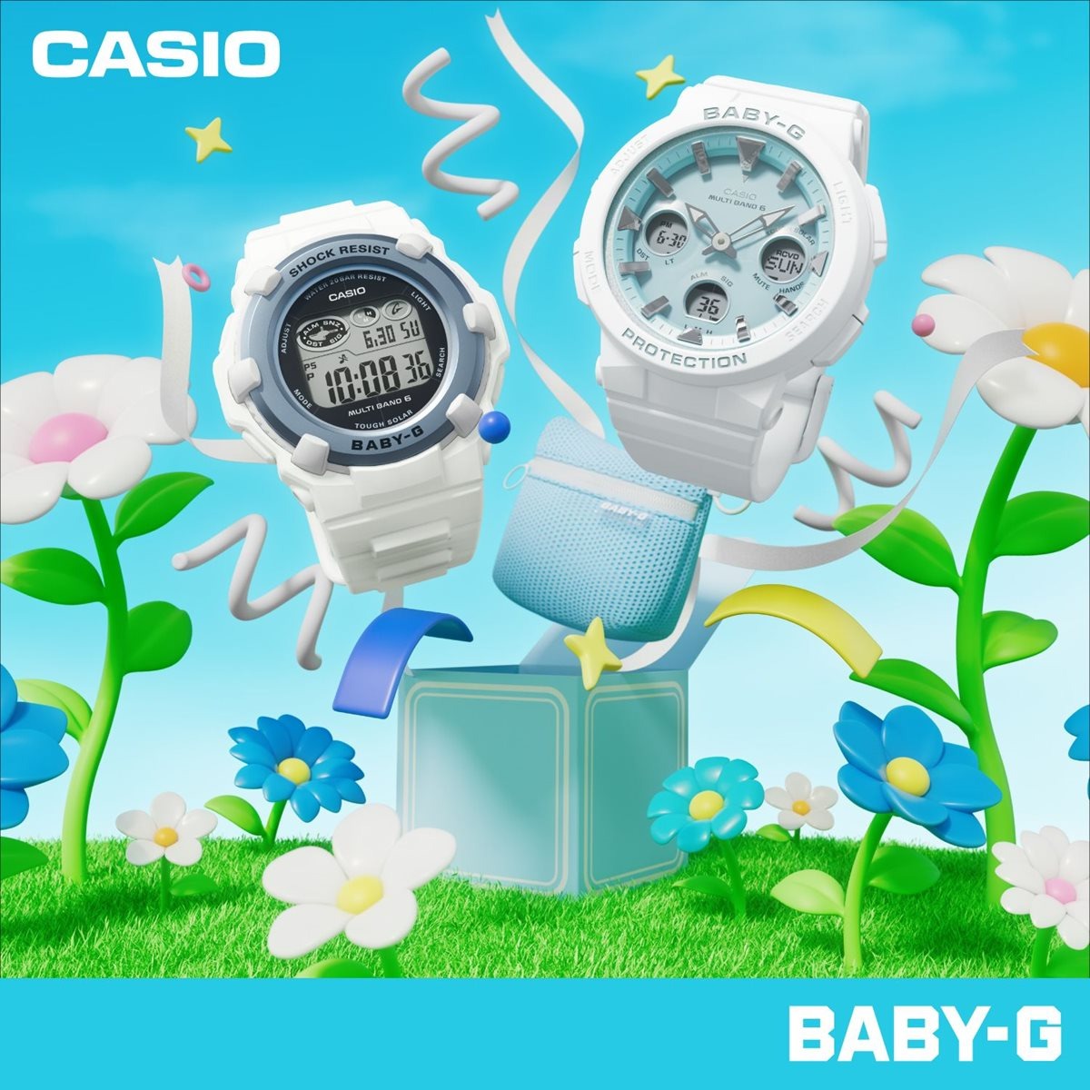 BABY-G カシオ ベビーG レディース 腕時計 BGR-3003SP-7JR Spring Package オリジナルポーチ付き【2025 新作】