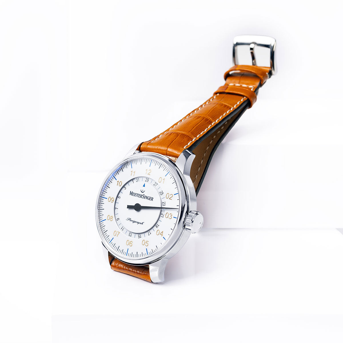 マイスタージンガー MeisterSinger ペリグラフ ホワイト Perigraph White 自動巻き 腕時計 メンズ レディース BM1101G【2026 新作】【60回分割手数料無料！】