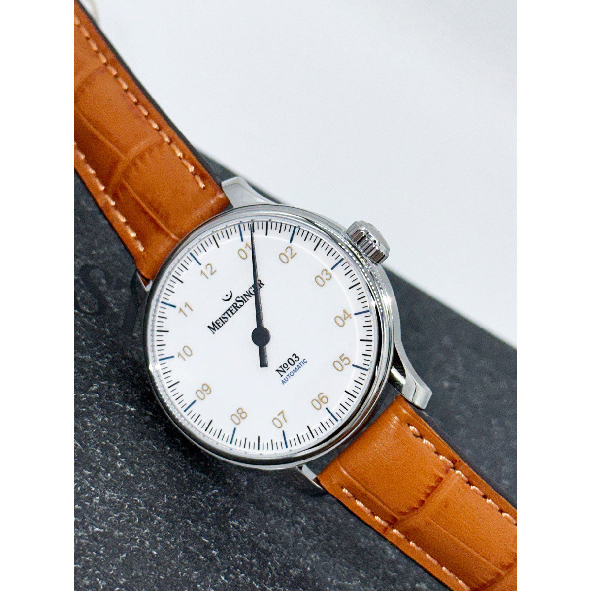 マイスタージンガー MeisterSinger ナンバースリー ホワイト 38mm No.03 white 自動巻き 腕時計 メンズ レディース BM9901G