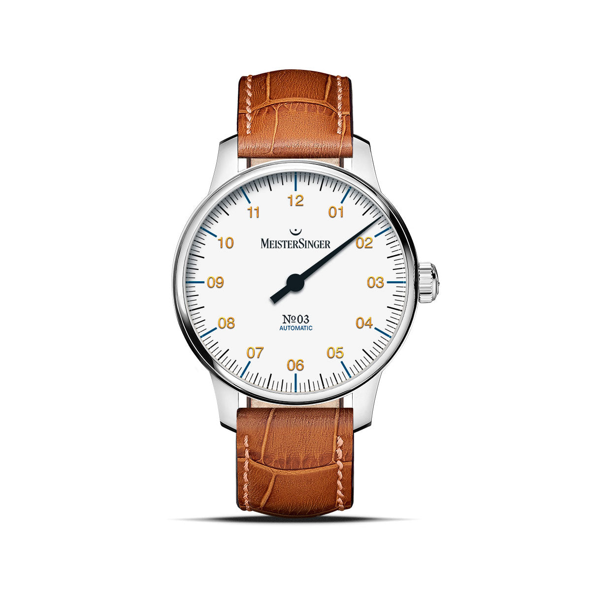 マイスタージンガー MeisterSinger ナンバースリー ホワイト 38mm No.03 white 自動巻き 腕時計 メンズ レディース BM9901G