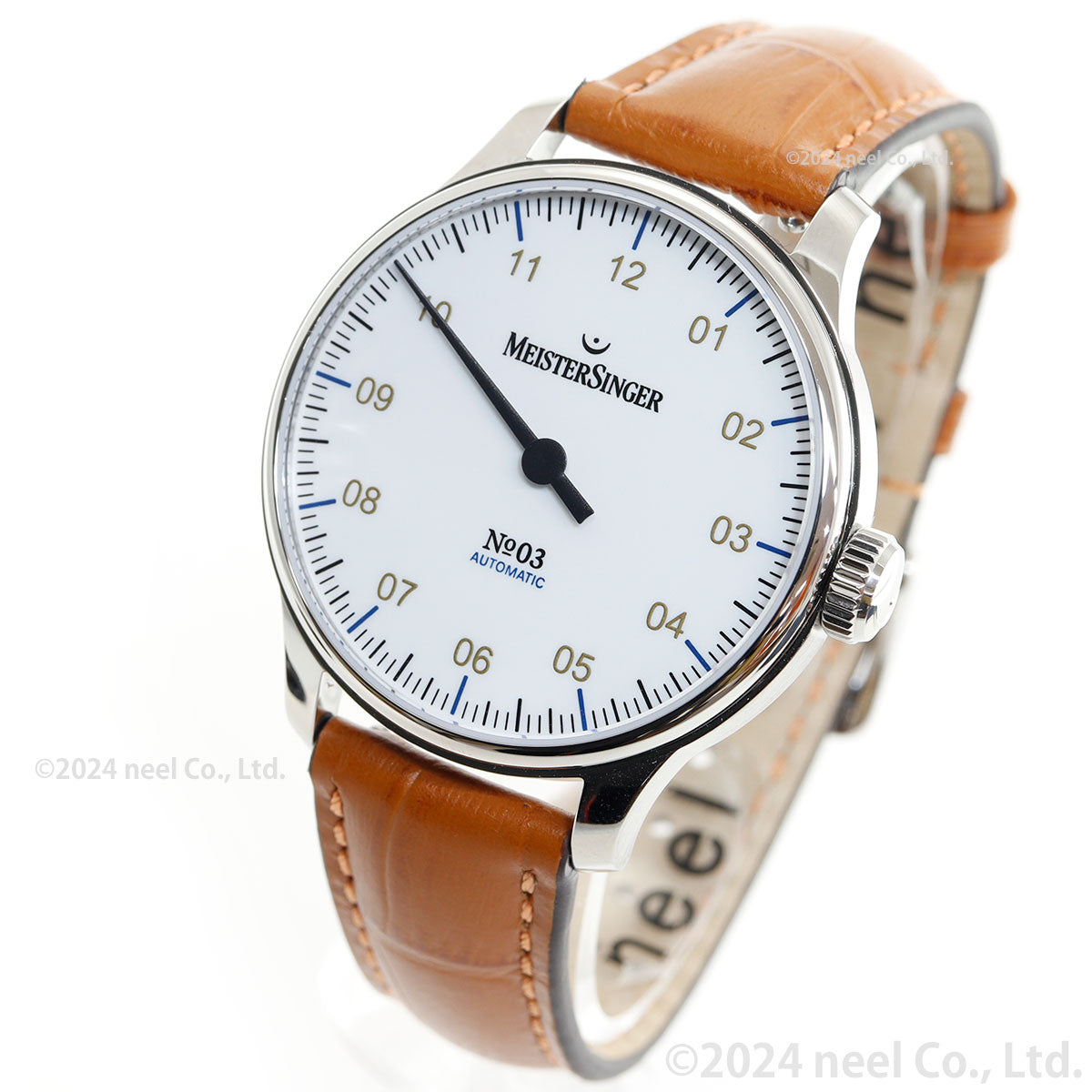 マイスタージンガー MeisterSinger ナンバースリー ホワイト 38mm No.03 white 自動巻き 腕時計 メンズ レディース BM9901G